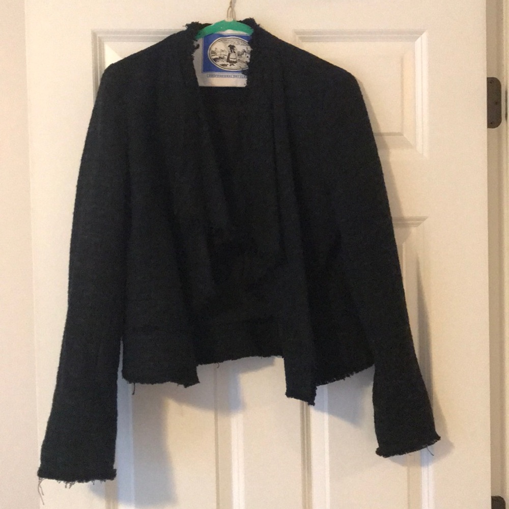 Black Tweed Blazer